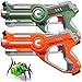 Veken Toy Gun Set with 2 Pack Guns/ 1 Robot Bug/ 1 Carrying Case for Kids, Great Indoor Outdoor Game for Multiplayer - Infrared 0.9Mw