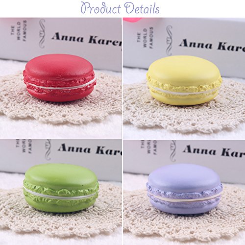 ToiM Simulated Crafts Fake Food High Simulated Dessert Great Imitation Artificial Dummy French Macaroon Fake Macaron (12-pack) (8 cm)