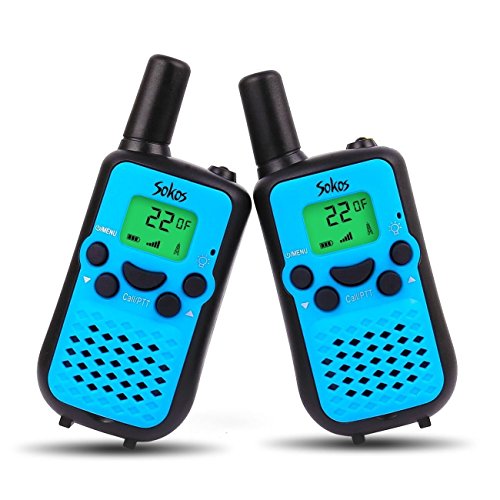 Walkie-Talkies-For-Kids-Wireless-Interphone-22-Channel-FRSGMRS-2-Way-Radio-2-miles-up-to-3-Miles-UHF-Handheld-Walkie-Talkies-for-KidsBusiness-Outdoor-Use1-Pair-Blue