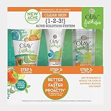 Olay Fresh Effects Clear Skin 1-2-3 Acne Solution System Kit