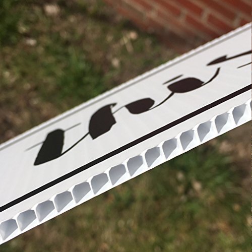 Wedding Directional Signs (2 pack) with 2 stakes per sign - 23"x9" - Corrugated Plastic