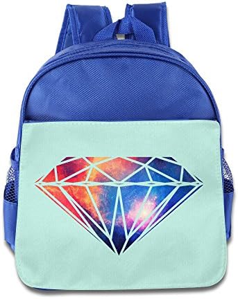 Diamonds Kids Schoolbag School Bag School Bagpack Bag Custom Personalized For 4-15 Years Old RoyalBlue