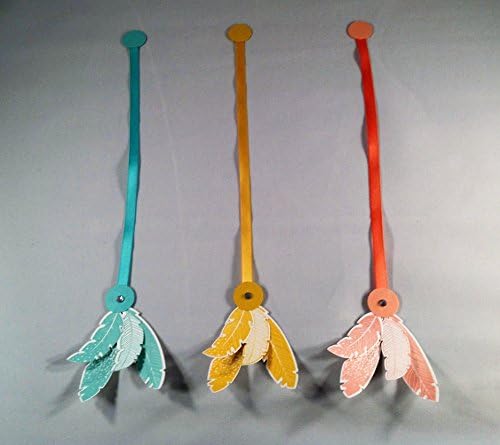 Set Of Three Feather Bookmarks