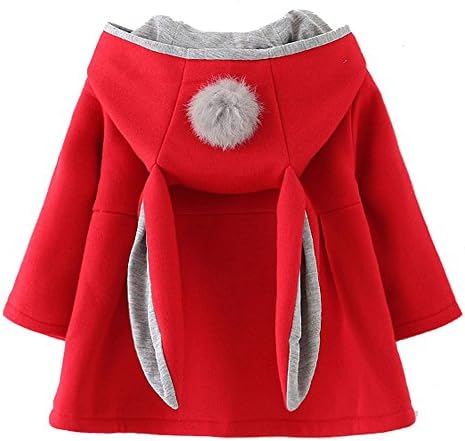 UrtrendBaby Girl's Toddler Kids Fall Winter Coat Jacket Outerwear Ears Hood Hoodie