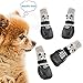 RilexAwhile Dog Socks Boots Shoes for Dogs Cat Socks Non-Slip Soles Adjustable Dog Cat Paw Socks Fit for Indoor Outdoor Use(Medium, Black)