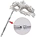 Coxeer Masquerade Mask on Stick Halloween Mask Metal Laser Cut Venetian Mask
