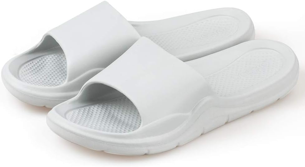 Shower Sandal Slippers - Quick Drying Bathrooom Gym Open Toe House Shoes