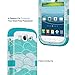 ULAK Galaxy S3 Case, S3 Case - Shock Resistant Series Hybrid Rubber Case Cover for Samsung Galaxy S3 III i9300 3in1 Hard Plastic +Soft Silicone(Ocean-Blue Silicone)