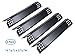 Unicook (4 Pack) 16-1/8”L Porcelain Heat Plate, Heat Shield, Heat Tent, Flavorizer Bar, Burner Cover, Flame Tamer, Replacement Parts for Gas Grill