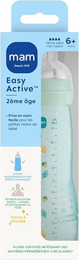 MAM Easy Active 6+ Months Ice Colour Bottle 330ml Ultra-Fast X-Flow view 2