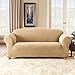 SureFit Stretch Pique Knit - Sofa Slipcover - Cream (SF38411)