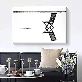 Floating Framed for Living Room Bedroom Black and...