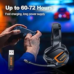 DEEBOX Wireless Gaming Headsets with Mic for PC PS4