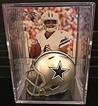 Dallas Cowboys NFL Helmet Shadowbox w/ Dak Prescott card