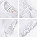 Baby Girls Tshirt Kids / Toddler Girls Bottoming Shirt Children Blouses Tees (104(36-48Month), Off-White)