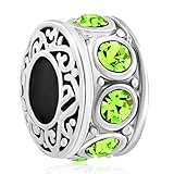 LovelyJewelry Filigree Charm August Birthstone Spacer Beads Sale Cheap Jewelry Fit Pandora Charms Bracelet