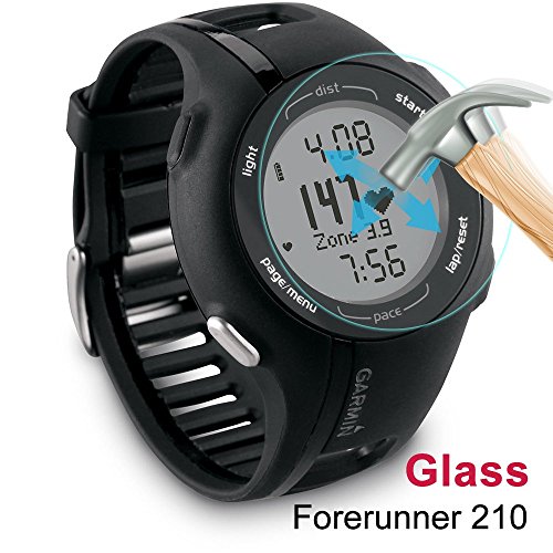 AWINNER Glass For Garmin Approach S1, Premium Glass Film 0.2mm Real Tempered Glass Screen Protector for Garmin Approach S1, Forerunner 110, and Forerunner 210 (9H) Free Lifetime Replacement Warranty