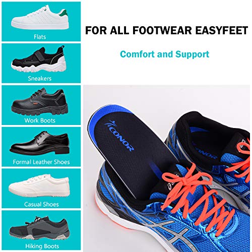 Conor Plantar Fasciitis Feet Arch Support Insoles for Men and Women
