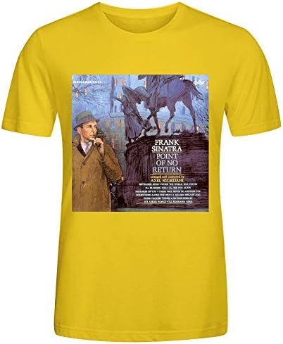 Frank Sinatra Point Of No Return Sport T Shirt For Men O Neck Yellow
