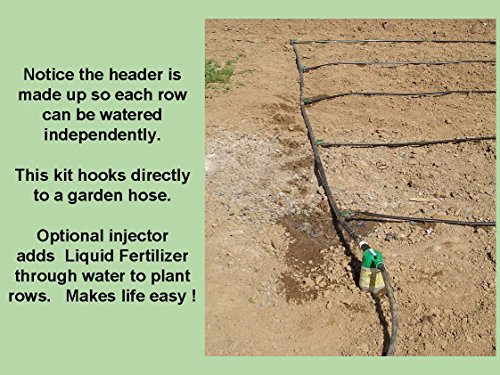Vegtable Garden Drip Jr. Kit â€“ 10 Rows X 50 Ftâ€“ Watering Garden Drip Irrigation