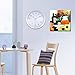 SINOCMP Wall Clock Hidden Safe Clock Safe Secret Safes Hidden Safe Wall Clock for Secret Stash Money Cash Jewelry, 10 inch Plastic Silver Wall Clock Compartment Stash Box