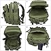 G4Free Tactical Shoulder Backpack Military Survival Pack Army Molle Bug Out Bag Surplus Backpack 35L