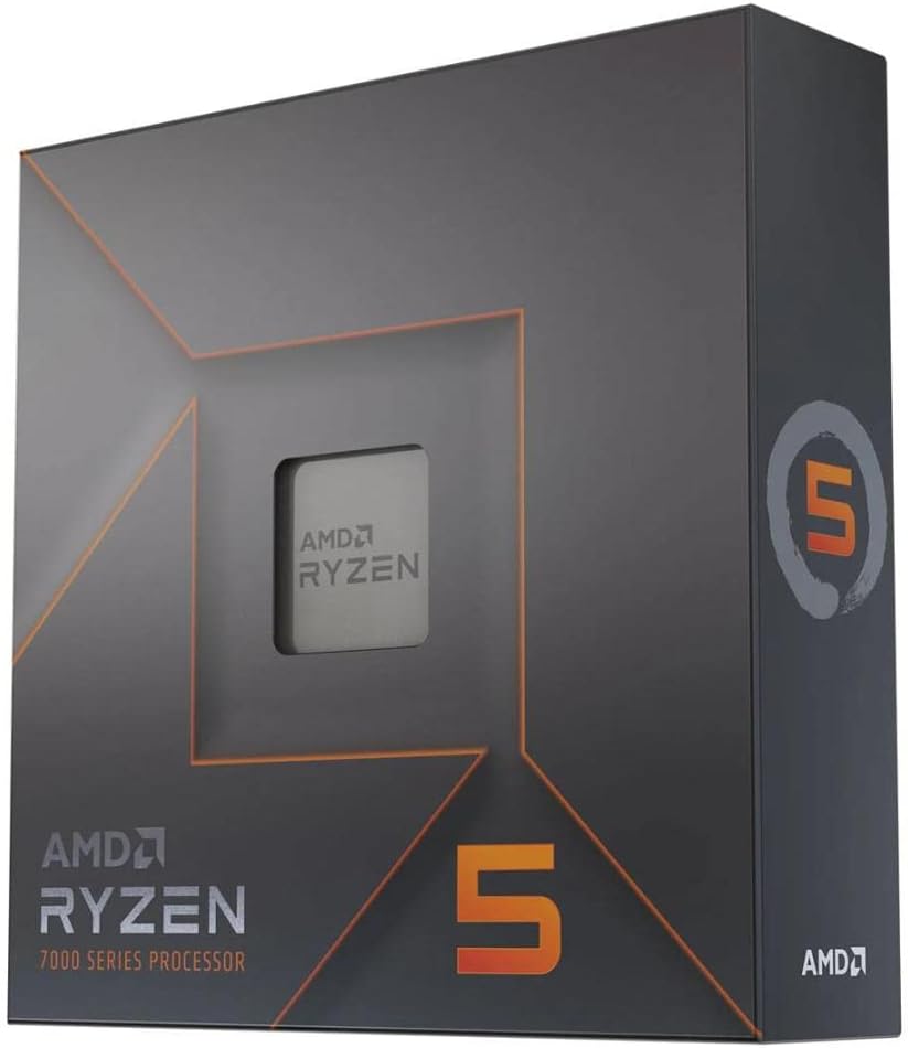 AMD Ryzen 5 7600X Processor with Integrated Radeon Graphics AM5 Socket 6C/12T