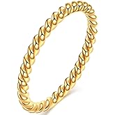 Jude Jewelers 2mm Stainless Steel Braided Rope Style Classic Plain Stacking Wedding Band Ring