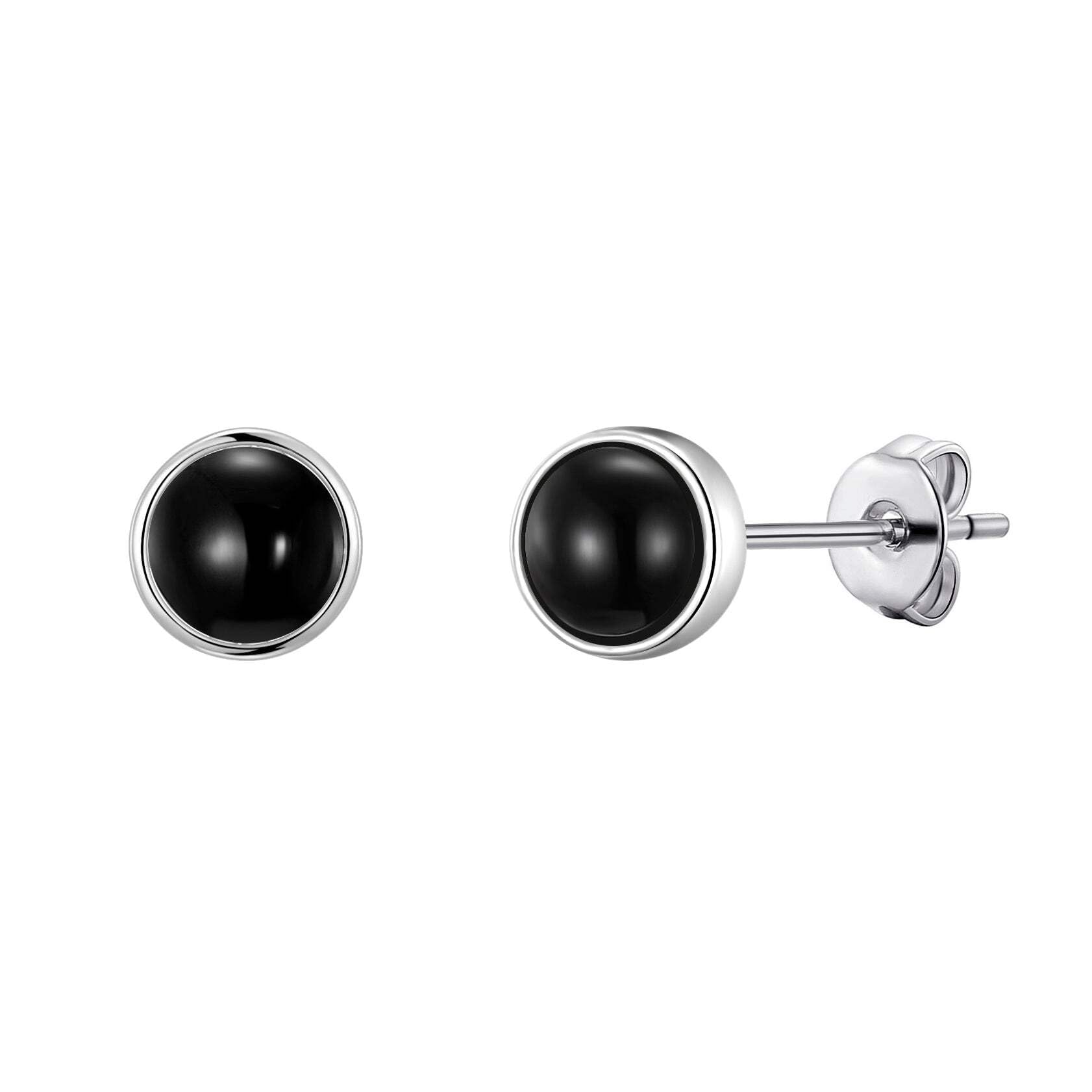 Philip Jones Black Onyx Stud Earrings