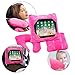 GoGo Travel Pillow for Ipad Tablet Holder, Airplane Neck Pillow, Multi functional 3 in 1 Cushion Lap Desk for On The Go or at Home - Train, Car, Bus, Plane or in Bed - Great Gift for Kids (pink)
