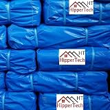HipperTech Blue Waterproof Tarpaulin 5m x 6m 60 GSM with Eyelets view 4