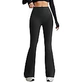 COPYLEAF Flare Leggings for Women High Waist Yoga Pants with Pockets Tummy Control Workout Gym Bootcut Leggings