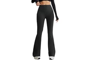 COPYLEAF Flare Leggings for Women High Waist Yoga Pants with Pockets Tummy Control Workout Gym Bootcut Leggings