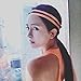 UPmall Sports Headband No Slip Grip Hairband Elastic Pullover 0.79 Inch Wide Double-straps Silicone Lined Sweatband