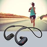 KUUFER Bluetooth Headphones, Wireless Earphones for Running with Mic