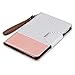 ULAK iPad Mini 4 Case, Mini 4 Case, 360 Degree Rotating Smart Synthetic Leather Stand Case Cover for Apple iPad Mini 4 (2015 Release) with Auto Sleep/Wake Function (Rose Gold/Minimal Stripes)