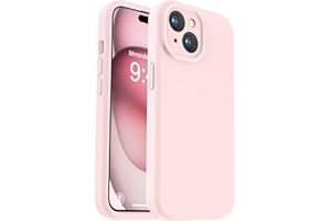 Vooii Compatible with iPhone 15 Plus Case, Upgrade Liquid Silicone [Enhanced Camera Protection] [Soft Anti-Scratch Microfiber Lining] Shockproof Phone Case for iPhone 15 Plus 6.7 inch - Chalk Pink