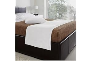 Luxurious 3 Pc Queen Size White Velvet Bed Runner Set with 2 Cushion Covers 18"x18" Bed Scarf Bedding Luxury Decor