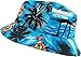 KBM-027 AQU Flag Patriotic Stars and Stripes Floral Galaxy Leaf Aztec Tropical Print Bucket Hat Summer Boonie Cap
