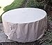 Dola Patio Round Outdoor Furniture Cover for Patio Dining & Daybeds Beige Waterproof in 3-Layers Heavy Polyester Fabric (75