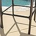 (Set of 4) Stewart Outdoor Brown Wicker Barstool