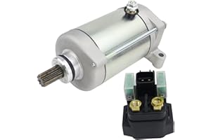 Soarider Starter & Relay for 2007 2008 Yamaha Grizzly 700 YFM7FG, 1S3-81890-00-00 18888 410-54147 SMU0503 SM15 495346 YA-114, 2007 Grizzly 700 Starter 2008 Grizzly 700 Starter