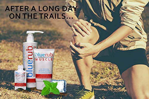 bluerub Muscle Rub - Pain Relieving Cream, Natural Topical Analgesic, No Silicone, Petroleum or Toxins, Helps rapid muscle joint, tendon and arthritis relief and recovery (4oz Tube- USA Made/Owned) - Thumbnail 6