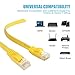 Jadaol Cat 7 Shielded Ethernet Cable 5 ft 6 Pack (10GB Fastest Cat7 Flat Ethernet Patch Cables - Internet Cable for Modem, Router, LAN, Computer,Switch - Compatible with Cat 5e, Cat 6 Network