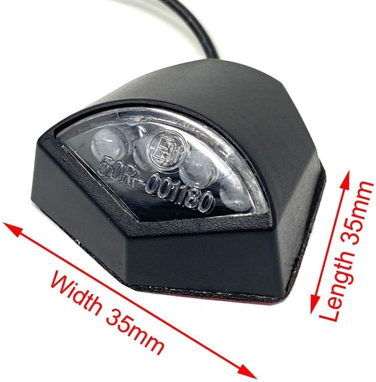 Alchemy Parts Motorbike Number Plate Light Stick On LED Licence Plate Lamp Waterproof and Durable Universal for most Motorcycles - Image 3