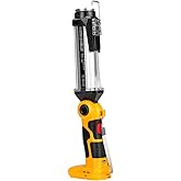 Flashlight for Dewalt 20v Battery, 35w 2000LM Portable Light with 3 Modes Lighting, USB-A Charging Port, Hook for Car Repairing, Garage, Jobsite, Power Outages