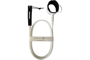 SIXPACK ACTION Pioneering Surf Leash, 5ft/6ft/7ft/8ft/9ft Comp Pro Surfboard Leash with 360-Degree Integral Molding Cuff Providing Maximum Durability, Flexibility and Comfort