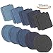 Iron on Denim Patches Cotton Jean Patches Iron-on Repair Kit by eMgioo, 20 Pieces, 5 Colors