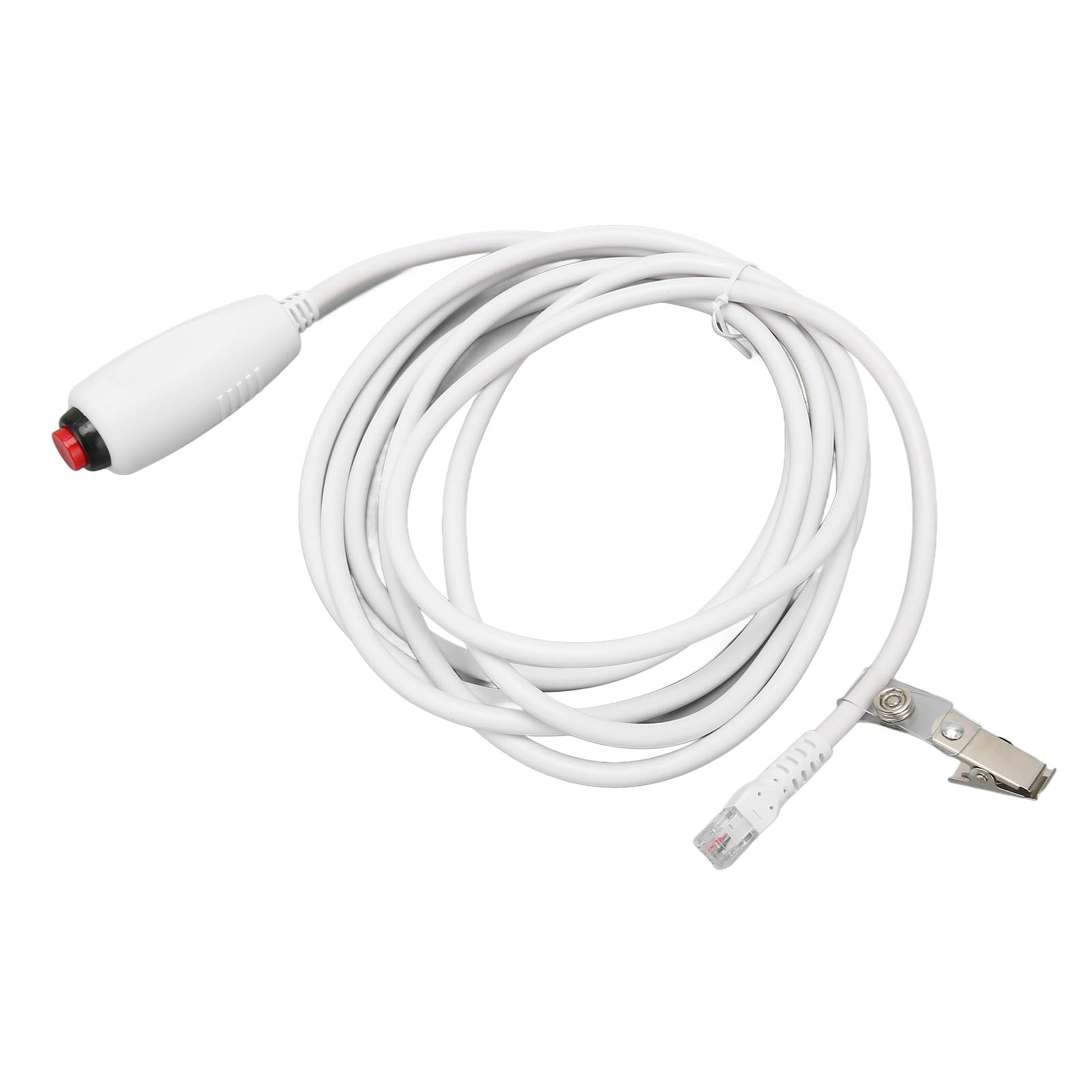 Nurse Call Cord, Crystal Head 6P4C Replacement Push Button Cord Cable for Nurse Station 9.8ft