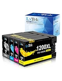 lxtek 1200 X L PGI-1200 X L Cartucho de tinta compatibles, Paquete de 4